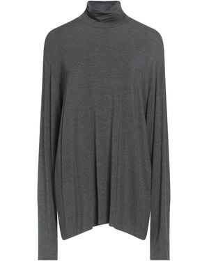 Norma Kamali Charcoal T-Shirt Viscose, Elastane - Gray