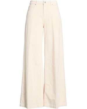 ViCOLO Cream Trousers Cotton, Modal, Elastane - Natural