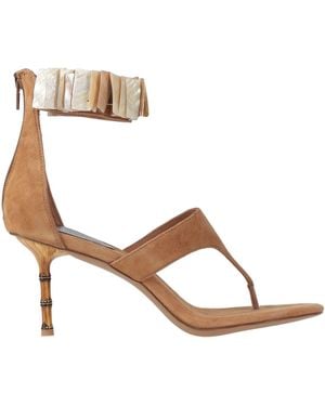 Jeffrey Campbell Thong Sandals - Metallic