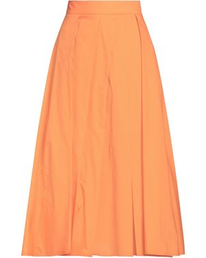 Olla Parèg Midi Skirt Cotton - Orange