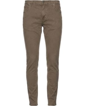 Corneliani Taupe Pants Cotton, Elastane - Gray