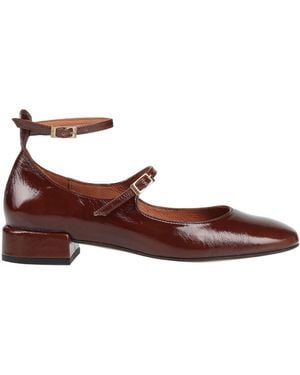 Ángel Alarcón Ballet Flats Leather - Brown
