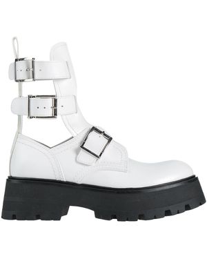 McQueen Ankle Boots - White
