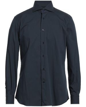 Mazzarelli Midnight Shirt Cotton, Polyamide, Elastane - Blue