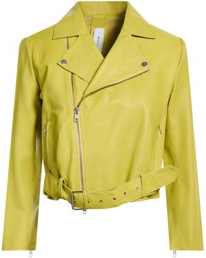 Bully Jacket Leather - Yellow