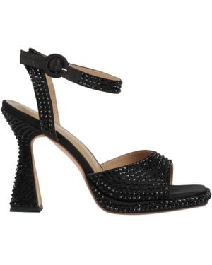 Alma En Pena. Sandals - Black