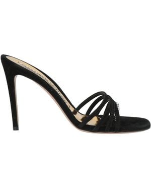 Alexandre Vauthier Thong Sandal Leather - Black