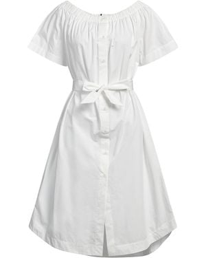 Ice Play Midi Dress Cotton - White