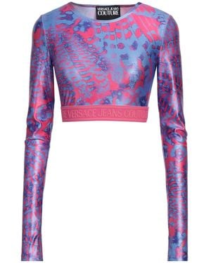 Versace Jeans Couture Fuchsia Top Polyester, Elastane - Purple