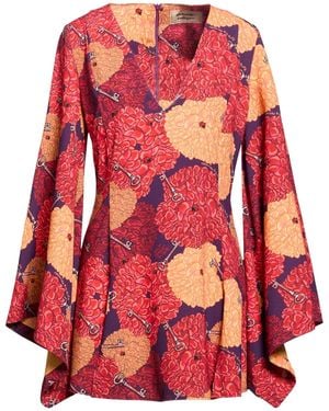ALESSANDRO ENRIQUEZ Mini Dress Polyester, Elastane - Red