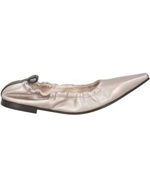 Brunello Cucinelli Ballet Flats Leather - White