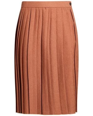 Eleventy Midi Skirt Polyester, Polyurethane - Orange