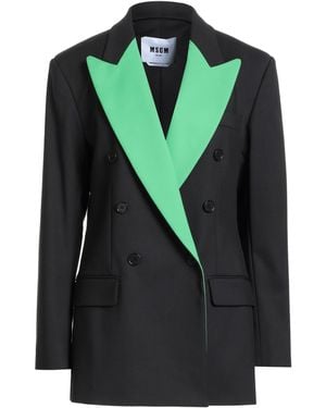 MSGM Blazer Cotton, Polyamide, Elastane - Green