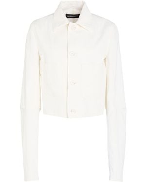Ann Demeulemeester Jacket Linen - White