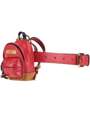 Moschino Couture -- Belt Bag Leather - Red