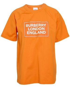 Burberry T-Shirt Cotton - Orange