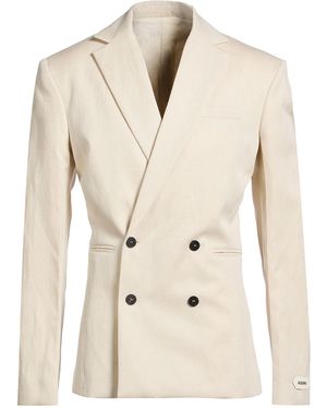 Jacquemus Ivory Blazer Virgin Wool, Linen - Natural