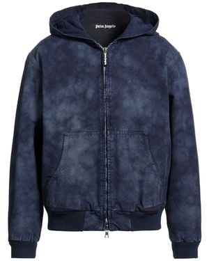 Palm Angels Jacket Cotton - Blue