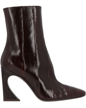 Fendi Dark Ankle Boots Leather - Black