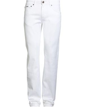 Aeronautica Militare Ivory Jeans Cotton, Elastane - White