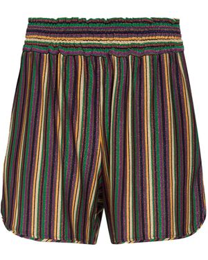 Momoní Shorts & Bermuda Shorts Viscose, Metallic Fibre, Polyamide, Elastane - Grey