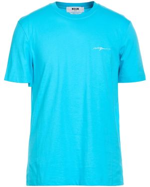 MSGM T-Shirt Cotton - Blue
