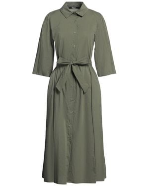 Siste's Midi Dress Cotton, Polyamide, Elastane - Green