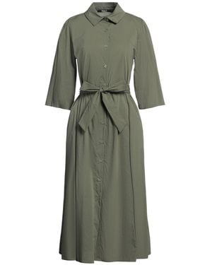 Siste's Midi Dress Cotton, Polyamide, Elastane - Green