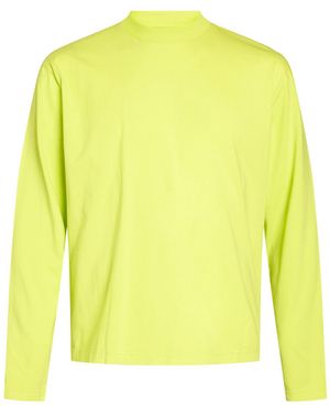 Sunnei Lime T-Shirt Cotton - Yellow