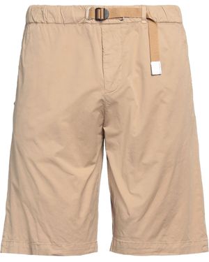 White Sand Shorts & Bermuda Shorts Cotton, Elastane - Natural