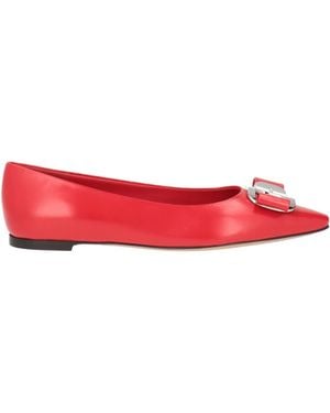 Ferragamo Ballet Flats - Red