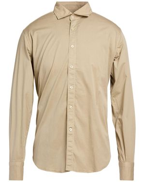 Tintoria Mattei 954 Khaki Shirt Cotton, Elastane - Natural