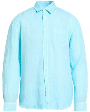 120% Lino Shirt Linen - Blue