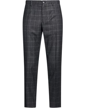 Dolce & Gabbana Charcoal Pants Virgin Wool, Cotton - Gray