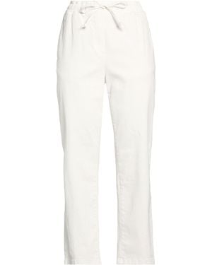 Manila Grace Pants Cotton, Elastane - White