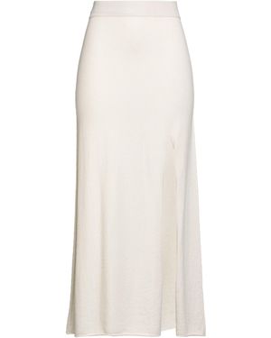Canessa Ivory Maxi Skirt Cashmere - White