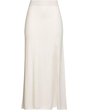Canessa Ivory Maxi Skirt Cashmere - White