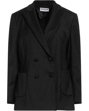 SAULINA Milano Blazer Virgin Wool, Polyamide, Elastic Fibres - Black