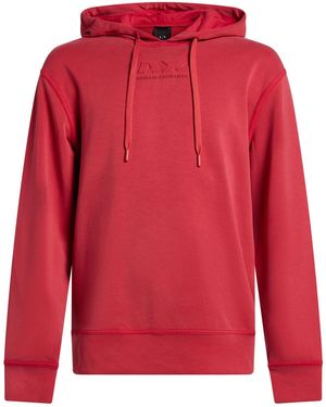 ARMANI EXCHANGE Sweatshirt Modal, Polyester, Elastane - Red
