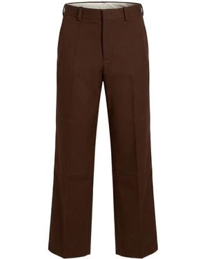 Jil Sander Burgundy Pants Polyester - Brown
