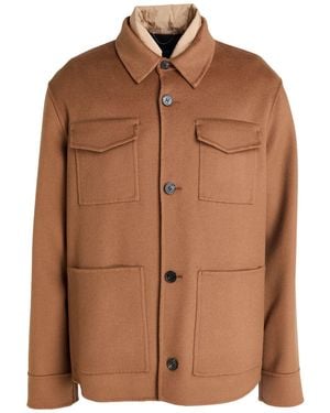 Paltò Jacket Wool, Nylon - Brown