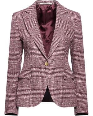Tagliatore 0205 Burgundy Blazer Polyamide, Virgin Wool, Acrylic, Viscose, Elastane - Purple