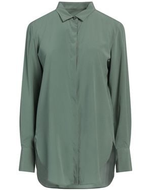 Robert Friedman Military Shirt Silk, Elastane - Green