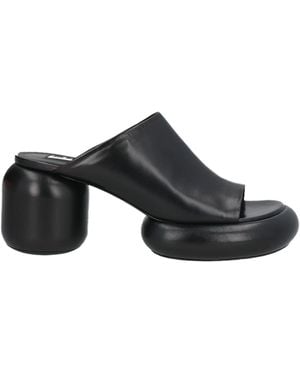 Jil Sander Sandals Leather - Black