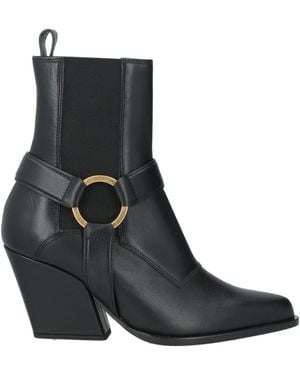 Emporio Armani Ankle Boots Leather - Black