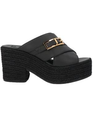 Sergio Rossi Espadrilles Leather - Black