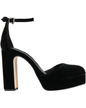 Pedro Miralles Pumps Textile Fibers - Black