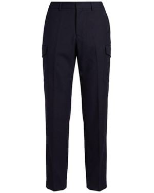 Lardini Midnight Trousers Virgin Wool, Elastane - Blue