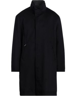 Emporio Armani Vintage 90s Archive Double Breasted Calf Leather Coat Size L