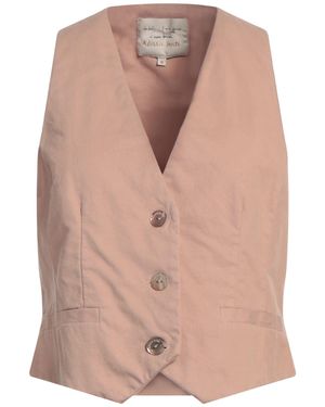 ALESSIA SANTI Blush Tailored Vest Linen, Cotton, Elastane - Pink